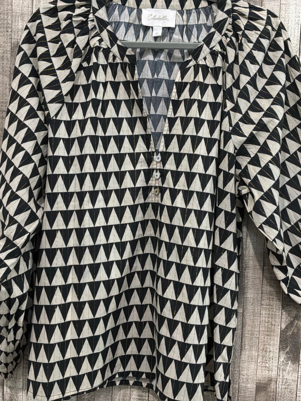 CLEOBELLA BUTTON UP BLOUSE BRAND